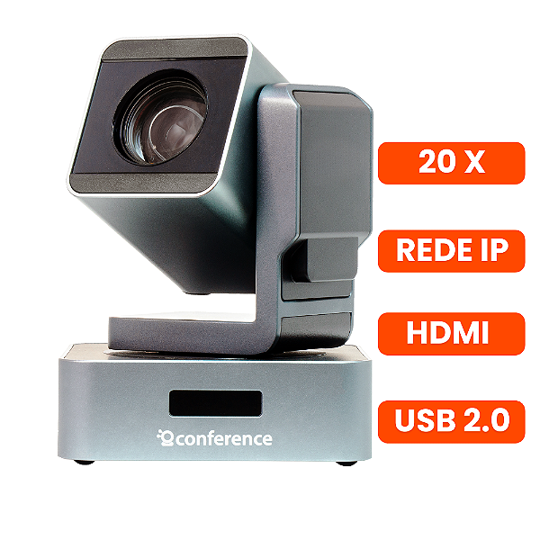 Câmera Mini PTZ 20X CHURCH IP - Com Suporte