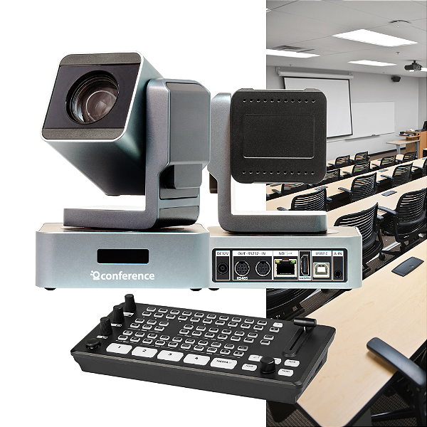EAD Live Duo — Kit 2 câmeras PTZ 20x para EAD com switcher SW1 CONFERENCE