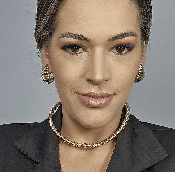 ARO DOURADO MODELO CORDÃO BAIANO GROSSO
