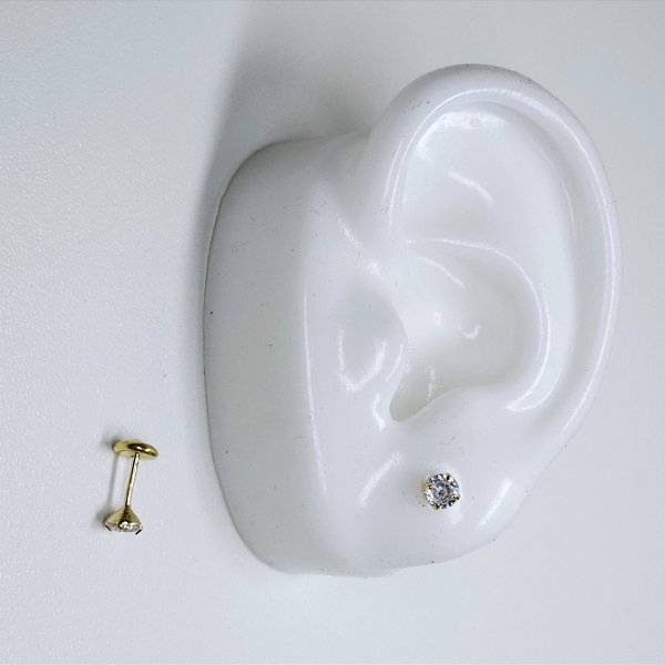 BRINCO DOURADO PONTO DE LUZ PEQUENO - COM TARRACHA BABY