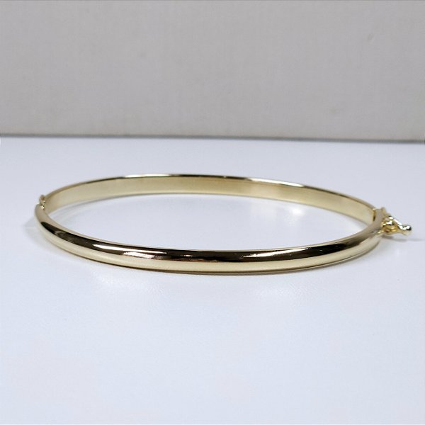 BRACELETE DOURADO LISO FINO 4mm