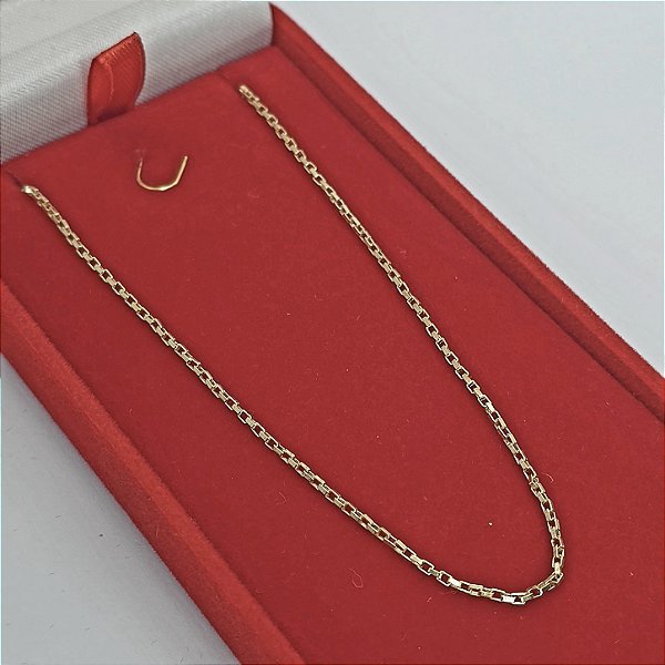 CORRENTE DE ELOS CARTIER PEQUENOS - 1,2MM - 60CM