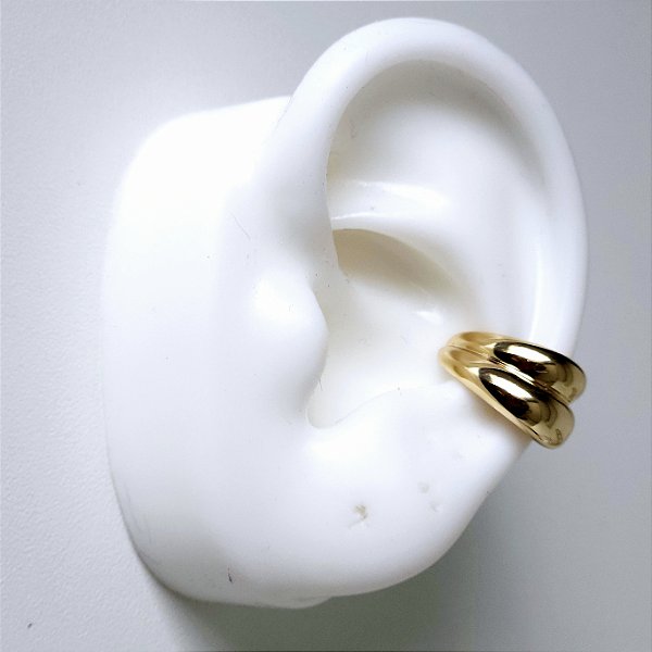 PIERCING FAKE DOURADO UNITÁRIO 2 FIOS