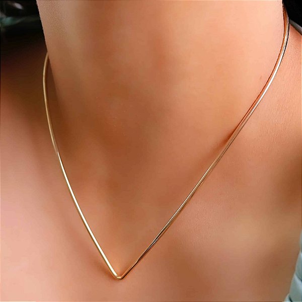 CHOCKER ARO LISO EM V