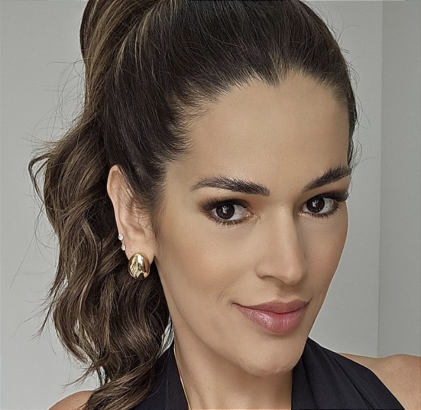 BRINCO DOURADO OVAL LISO