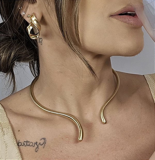 ARO DOURADO FOSCO CURVO