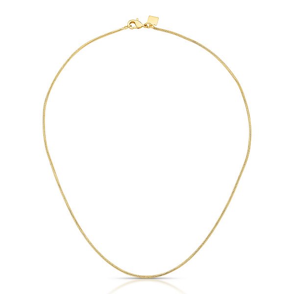 COLAR DOURADO VENEZIANA FINA- 45CM + 5CM EXTENSOR