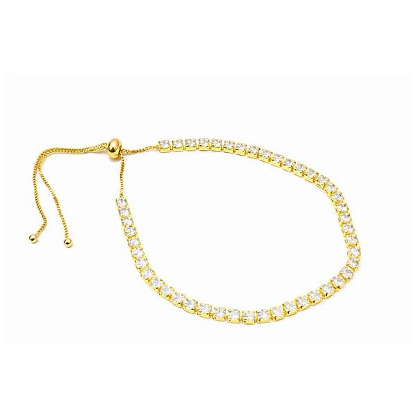 PULSEIRA DOURADA MODELO RIVIERA FINA