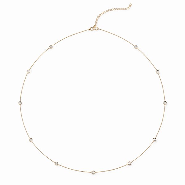 COLAR DOURADO COM PONTINHOS DE LUZ 60CM