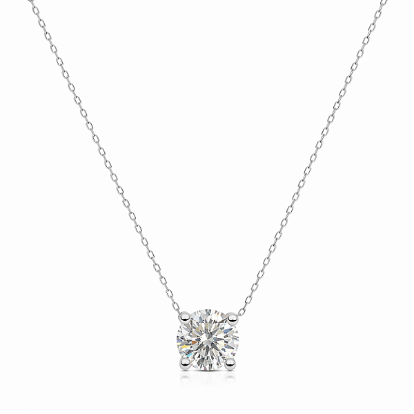 CHOCKER DE PRATA COM PONTO DE LUZ MOISSANITE 8MM 40+5CM