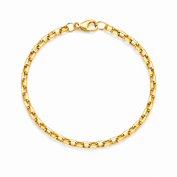 PULSEIRA DOURADA CARTIER TIJOLINHO - 3MM - 21CM