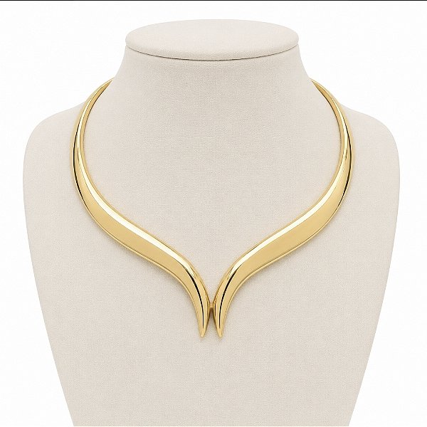 CHOKER DOURADA MODELO ARO V