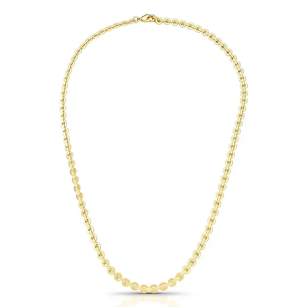 COLAR DOURADO ELO CORDÃO BAILARINA 45+5CM