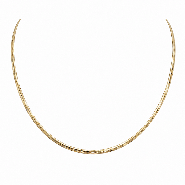 CHOCKER DOURADA MODELO FITA 2,5MM  -40 CM + EXTENSOR
