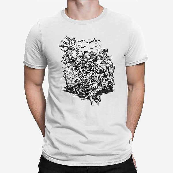 Camiseta Zumbi Caveira