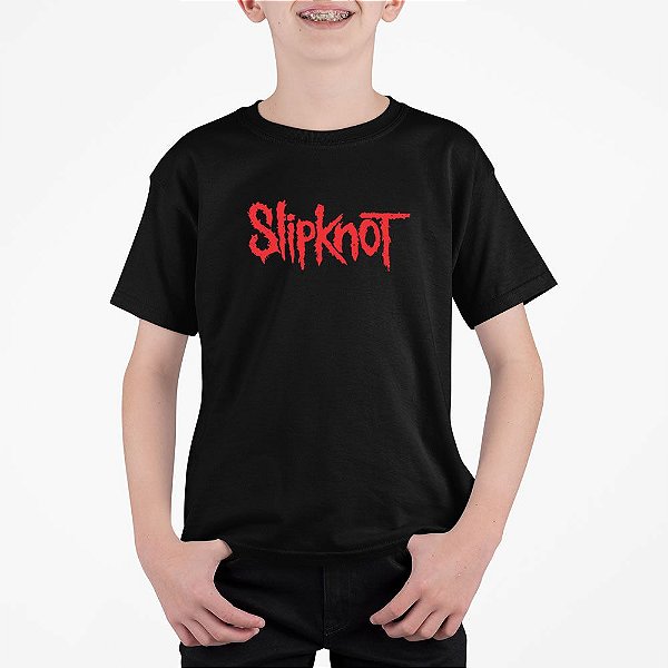 Camiseta Infantil Slipknot Logo - CameRock - CameRock