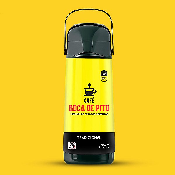 Garrafa Térmica Plástica Personalizada Café Boca de Pito - Café Boca de Pito