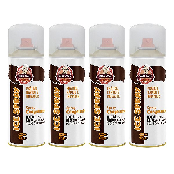 KIT C/ 4 ICE SPRAY - SPRAY CONGELANTE 280ml/150g
