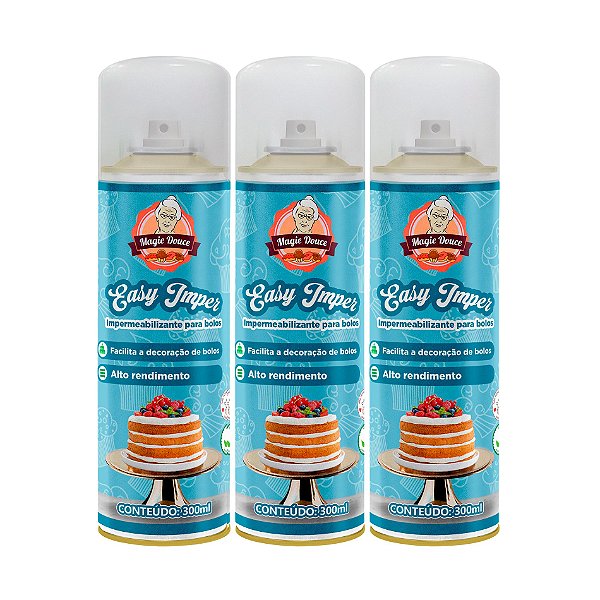 KIT C/ 3 IMPERMEABILIZANTE PARA BOLOS EASY IMPER 300ml