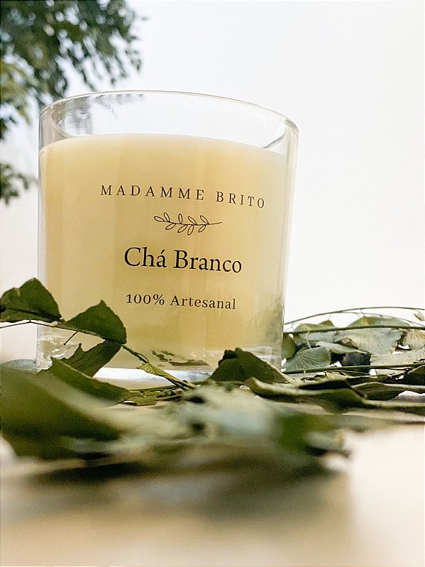 Vela Aromática Básica Chá Branco 200g