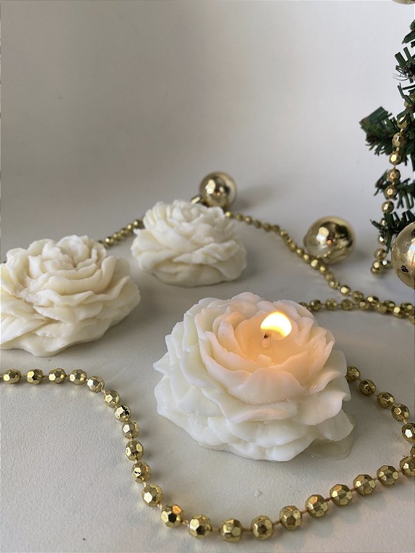 Vela Decorativa Natal - Flor