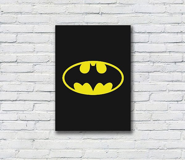 Placa decorativa Geek MDF Batman Logo - I Love Be Nerd - A loja para quem  ama ser nerd