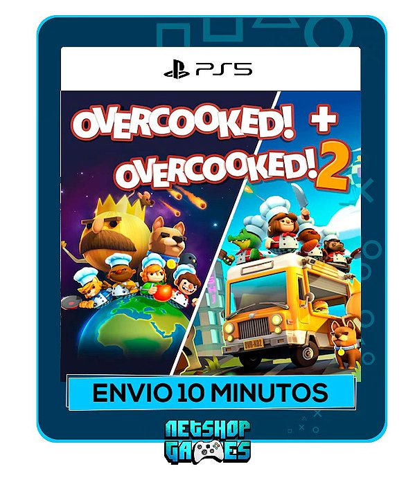 Overcooked 1 e 2 - Edição Padrão - Ps5 - Mídia Digital