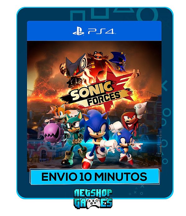 Sonic Forces - Edição Padrão - Ps4 - Mídia Digital