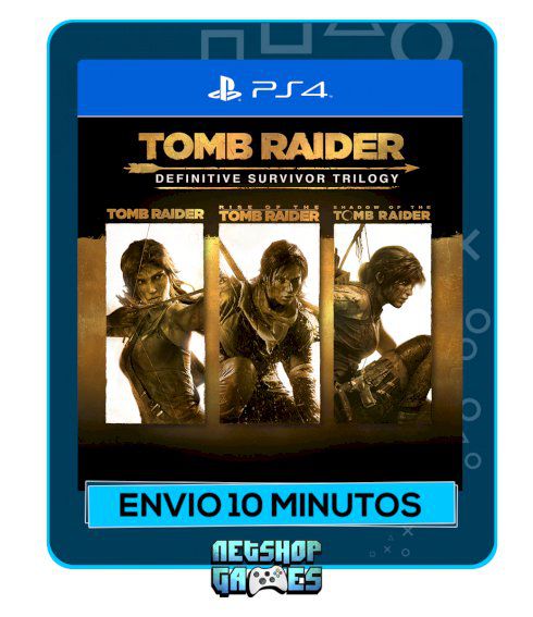 Tomb Raider Definitive Survivor Trilogy - Edição Padrão - Ps4 - Mídia Digital