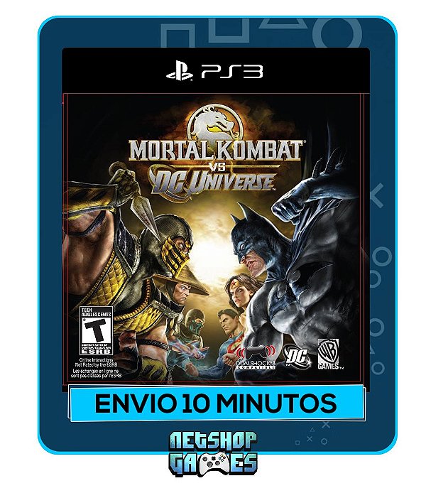 Mortal Kombat Vs Dc Universe - Ps3 - Midia Digital