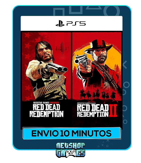 Bundle Red Dead Redemption e Red Dead Redemption 2 - Edição Padrão - Ps5 - Mídia Digital
