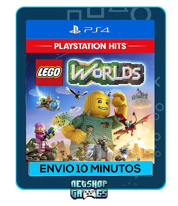 Lego Worlds - Edição Padrão - Ps4 - Mídia Digital