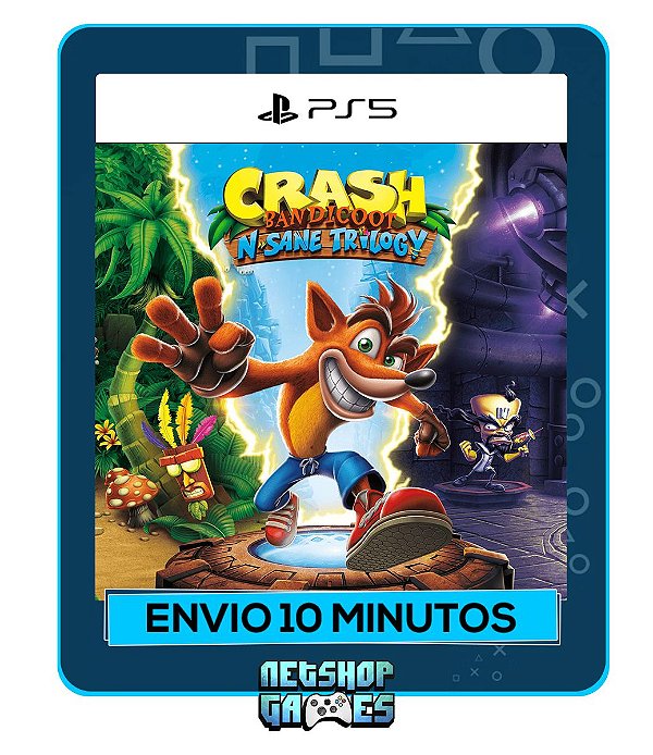 Crash Bandicoot N. Sane Trilogy - Edição Padrão - Ps5 - Mídia Digital