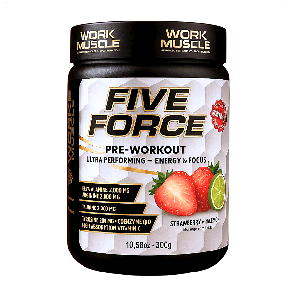 Pré Treino Five Force 300g Workmuscle