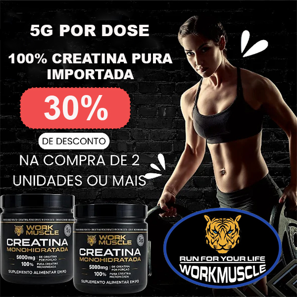 Creatina Monohidratada 100% Pura 300g WorkMuscle