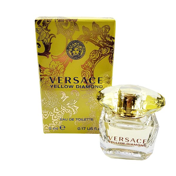 Miniatura Versace Yellow Diamond Feminino Eau de Toilette - Original - 5ml