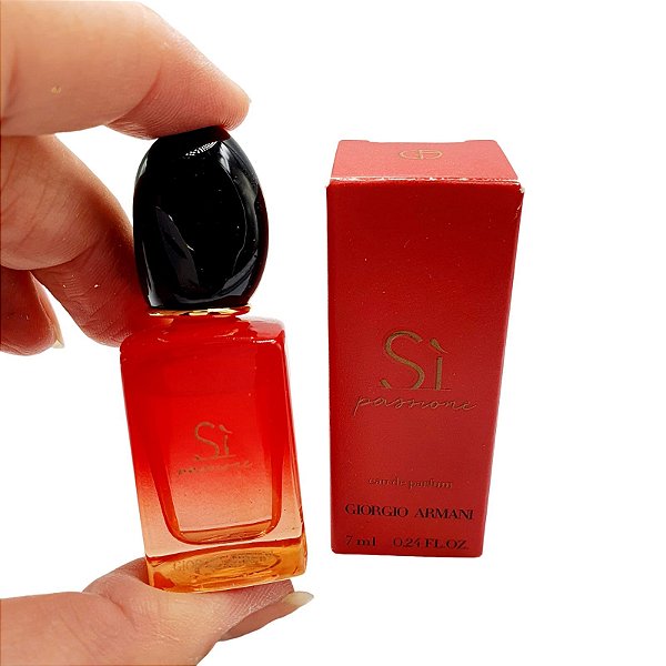 Miniatura Sì Passione Giorgio Armani Perfume Feminino - Eau de Parfum - 7ml - Original