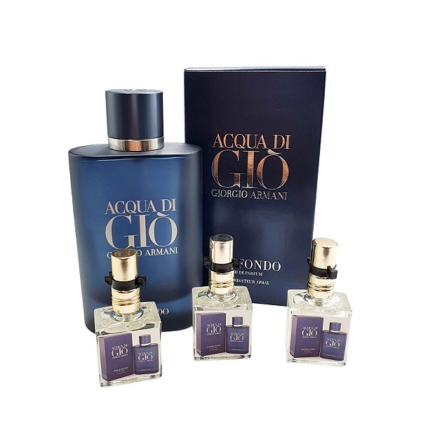 1068 - Decant 9ml Original - Acqua di Giò Profondo - Giorgio Armani - Perfume Masculino - EAU de Parfum