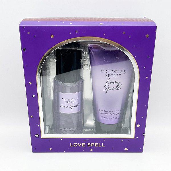 Kit Creme Hidratante e Body Splash Love Spell - Victoria's Secret - 75ml cada