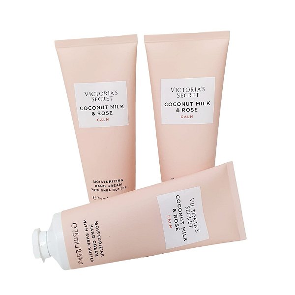 Creme Hidratante para Mãos Coconut Milk e Rose Victorias Secret 75 ml - Original