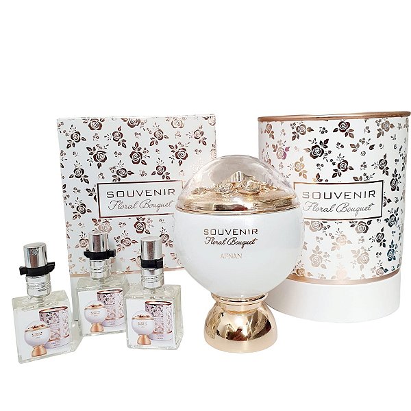 1214 - Decant 9ml Original - Souvenir Floral Bouquet - Afnan - Perfume Feminino - EAU De Parfum