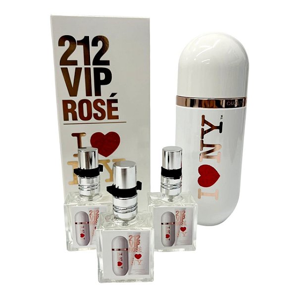 1009 - Decant 9ml Original - 212 Vip Rose I Love NY - Carolina Herrera - Perfume Feminino - EAU de Parfum