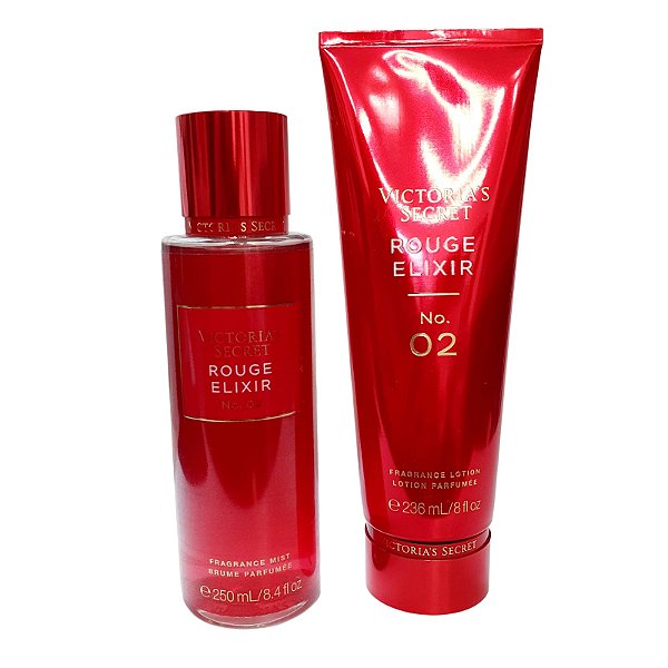 Kit Body Splash e Hidratante Rouge Elixir Victorias Secret - Original