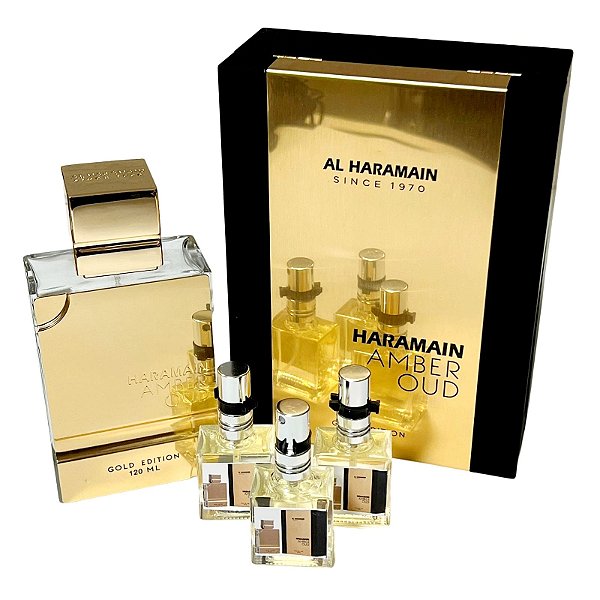 1073 - Decant 9ml Original - Amber Oud Gold Edition - Al Haramain - Perfume Compartilhável - EAU de Parfum