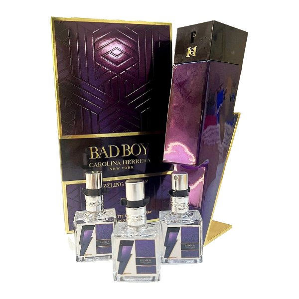 1033 - Decant 9ml Original - Bad Boy Dazzling Garden - Carolina Herrera - Perfume Masculino - EAU de Toilette