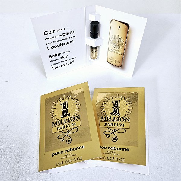 Flaconete 1 Million Parfum Paco Rabanne Eau de Parfum - Perfume Masculino - 1.5ml - Original