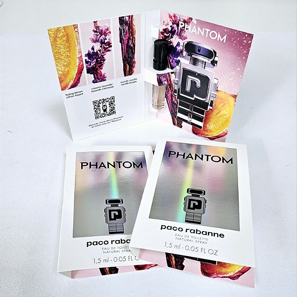 Flaconete Phantom Paco Rabanne Eau de Toilette - Perfume Masculino - 1.5ml - Original