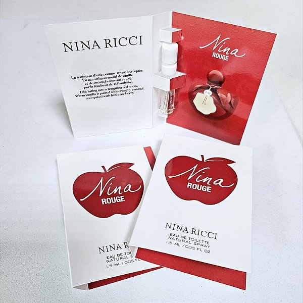 Flaconete Nina Rouge Nina Ricci Eau de Toilette - Perfume Feminino - 1.5ml - Original