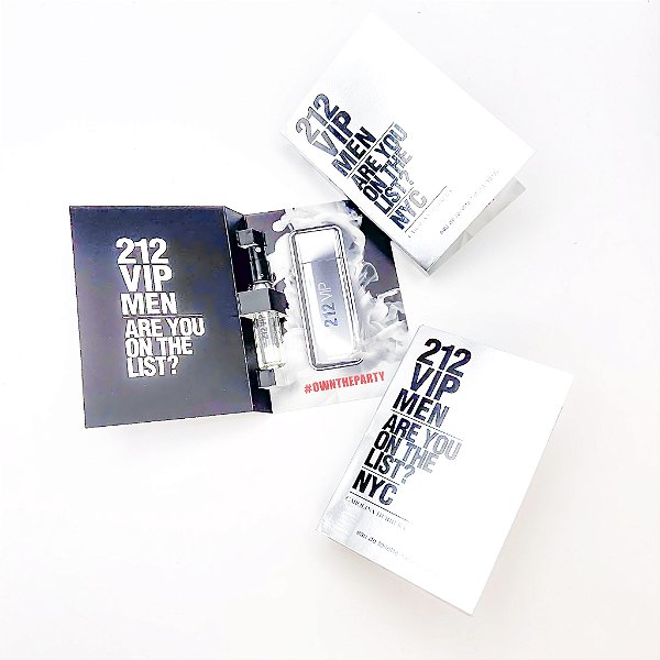 Flaconete 212 VIP Men - Carolina Herrera - Eau de Toilette - Perfume Masculino- 1.5ml - Original