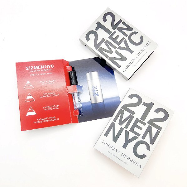 Flaconete 212 Men NYC - Carolina Herrera - Eau de Toilette - Perfume Masculino - 1.5ml - Original